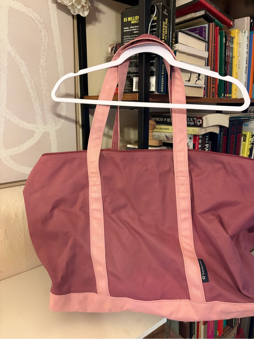 Samsonite Two-Tone Rose and Blush Pink Tote